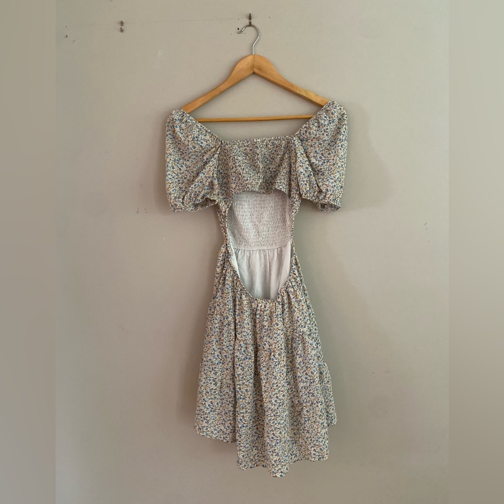 Floral sundress open back
